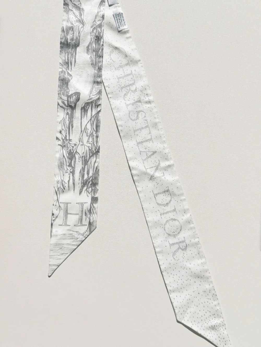 Dior ABCDior Hiver Mitzah Silk Twill Scarf